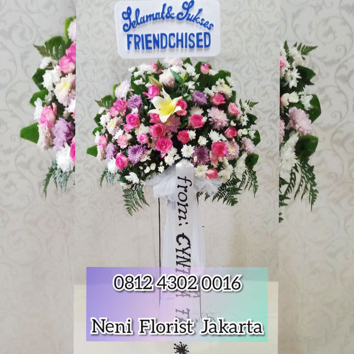 Bunga papan Standing ucapan